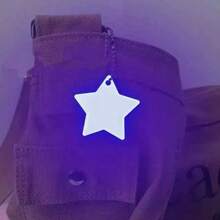 2pcs Outdoor Cycling Reflective Stickers - Mountain Bike Tail Lamp, Emergency Reflective Warning Stickers, Night Riding Reflective Accessories, Star Shaped, Non-Powered