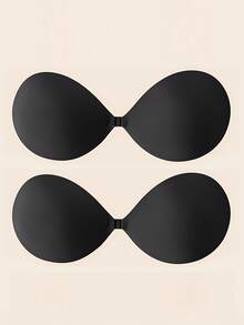 4/2 piezas Cubrepezones redondos de color negro y tono de piel, opciones básicas/transpirables, cierre delantero realza el escote, adecuado para trajes de baño y atuendos sin espalda - Multicolor - Ver 25