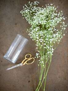 12pcs Artificial Gypsophila Filler For Vase, Artificial Flowers For Floating Candle Centerpiece Decor, Fake Flower Vase Filler, Suitable For Wedding Table Centerpiece, Party, Home, Bar, Restaurant Decoration - White - View 4