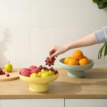 Fruit Bowl Fruit Basket For Kitchen Countertop Kitchen Storage Baskets Stand Organization, Decor Centerpiece For Kitchen Counter Or Dining Room Tables, White-Yl - Yellow - View 3