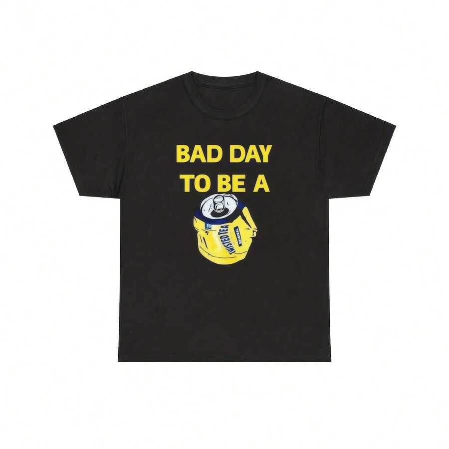 Mal día para ser un té duro Twisted Tea - Diseño gráfico de camiseta divertida, humor de Twisted alcohol tea para él y para ella, ¡!!! Camiseta gráfica casual de algodón de 220g, ligera pero duradera, cuello redondo para viajes a la playa, viajes en avión, escapadas de fin de semana o aventuras por carretera, conjunto de verano elegante y cómodo con ajuste suelto para máximo confort, camiseta gráfica digna de para fotos y reels - Negro - Ver 1