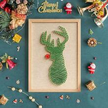 DIY String Art Kit mit Zubehör und Rahmen für Kinder Studenten Erwachsene Anfänger Haus Wanddekorationen einzigartiges Geschenk