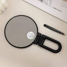 1pc 50X/40X/30X Handheld Magnifier, Double-Sided Mirror + Tweezers, 1X/40X Zoom, 360° Adjustable Handle, Foldable Travel Makeup Mirror, Handheld & Stand Design, Portable For Travel, Suitable For Daily Makeup, Shaving, Eyebrow Grooming, Great Gift - Multicolor - View 30