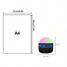 1pc Northern Lights Projector Light, 7 Color Modes And Remote Control, Multifunctional Polar Projector Night Light For Bedroom Ambiance, Holiday Decoration, Birthday Party