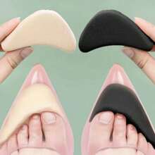 2 piezas Tapones para dedos de los pies con almohadilla de esponja Almohadilla antideslizante para tacones altos Almohadilla gruesa contra el dolor para hombres y mujeres Media talla adicional Almohadilla para los pies