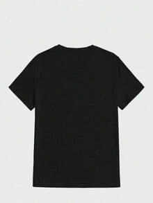 Camiseta de Hombre Scar Face-Movie-Logo-Negro Impresión Digital Casual Camiseta de Algodón Pesado Puro - Negro - Ver 2