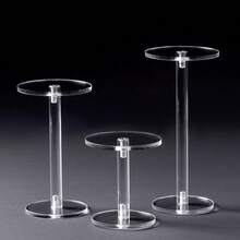 3pcs Acrylic Jewelry Display Stand, Transparent Necklace, Bracelet, Watch Holder Display Rack Back To School - Clear - View 7