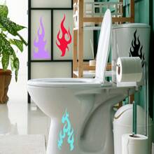 1 pièce Sticker mural décoratif de flamme colorée, en matériau PVC amovible et réutilisable, convient pour la voiture, le salon, la salle de bain et d'autres surfaces. Décoration murale, autocollants muraux personnalisés