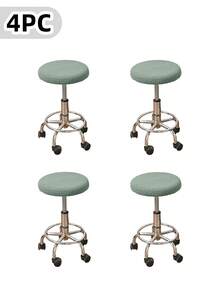 1/4/6pcs Round Bar Stool Covers, Stool Seat Slipcovers Round, Stool Covers Round 4 Packs Bar Stool Covers Stool Slipcover With Elastic Stool Cushion Round Bar Stool Seat Covers For Bar Round Chair, Removable Cushion Covers - Multicolor - View 12