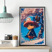 1 tấm áp phích Anime One Piece Chopper tự dán nghệ thuật giấy dán tường chống thấm nước trang trí phòng quán cà phê không khung - Nhiều màu - Xem 9