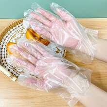 70/500pcs Plastic Gloves, Suitable For Cooking, Meal Prep, Kitchen Use, Barbecue, Cleaning, Restaurant Service And Crafts - Multicolor - View 7
