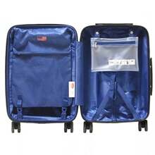 Olympia USA Sidewinder Hardside Medium Checked Spinner Suitcase - Navy - View 4