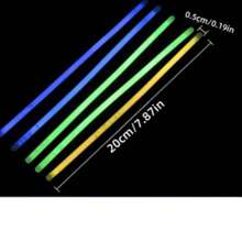 50pcs/100pcs Glow Sticks, Bracelets, Necklaces, Luminous Party Favors For Easter, Christmas, Halloween, Football Matches, Concerts