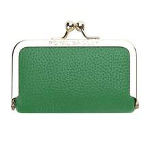 Royal Bagger Genuine Leather Jewelry Box, Mini Case For Rings, Necklaces & Earrings, Kiss Lock Coin Purse For Women - 深紫色 - 查看 8