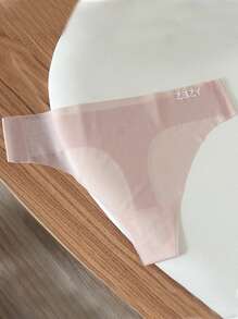 6 Peças Calcinhas Femininas de Seda Escura Translúcida, Seda de Amoreira 7A Antibacteriana, Entreperna Baixa, Tanga Sexy Amiga da Pele, Cor Sólida