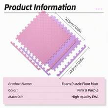 DDCAQIOUA 20/40 件地垫，家居装饰垫，EVA 互锁健身垫，柔软，防滑，防水，非常适合家庭和健身房