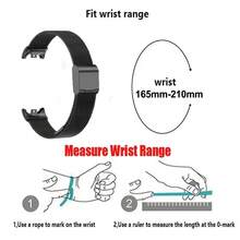 Metal Mesh Stainless Steel Strap Compatible With Xiaomi Mi Band 9/8 Smart Bracelet Replacement Accessories Watchband Miband 8 Smartwatch