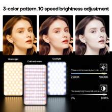 Anneau lumineux LED haute puissance avec 3 modes d'éclairage, alimenté par USB et batterie, compatible avec 15/14/13/12/11 Pro Xs, A72/A71/A52/A51, pour smartphones, caméras, vidéoconférences, design ajustable à clip, batterie lithium-polymère rechargeable, contient des composants électroniques, parfait pour une utilisation en intérieur, éclairage LED à clip pour smartphone adapté aux selfies et à la diffusion en direct, éclairage de selfie portable