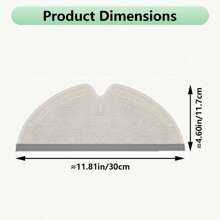 Wipes For Roborock Q5 Pro, Q5 Pro+, Q8 Max, Q8Max+, S5, S5 Max, S6, S6 Pure, S6 MaxV, Q7, Q7Max Robot Vacuum Cleaner, Soft, Washable And Reusable Replacement Mop