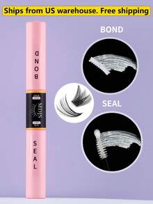 1pc Eyelash Bonding And Seal Cluster Eyelash Glue 6ml Strong Bond Gentle Non-Irritating Waterproof Suitable For Single Eyelashes, Lasts For 72 Hours Clear Bond And Clear Seal For Eyelash Clusters DIY Home Eyelash Extension Glue Latex Free - trắng - Xem 10