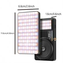 Anneau lumineux LED haute puissance avec 3 modes d'éclairage, alimenté par USB et batterie, compatible avec 15/14/13/12/11 Pro Xs, A72/A71/A52/A51, pour smartphones, caméras, vidéoconférences, design ajustable à clip, batterie lithium-polymère rechargeable, contient des composants électroniques, parfait pour une utilisation en intérieur, éclairage LED à clip pour smartphone adapté aux selfies et à la diffusion en direct, éclairage de selfie portable