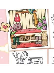 1pc COZYGURLHOMEBOOY :Coloring BookKidGraffitiPaintingBookFeaturingAdorableCreaturesPaintingBookMontessoriDrawingToysCreativeGiftEasyTo ColorWithThickLinesAboldandsimplecoloringbookforadultsandteens Featuring Plants Adult Colouring Book ,Gifts For Friends & Couples&Family Back To School,For Relaxation