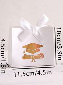 1/5/10 Bolsas de regalo personalizadas con texto, de gran tamaño, con bolsa de papel, papel de seda y tarjeta de felicitación, bolsa de regalo con asas. Adecuado para damas de honor, cumpleaños, San Valentín, fiestas de boda (disponible en negro/rosa/azul/blanco), San Valentín y temporada de graduación.