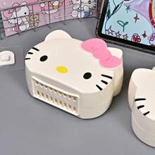Sanrio 1pc Lovely Bathroom Shelf Rack, Wall-Mounted Vanity Organizer For Toothbrush, Toothpaste, Comb & Accessories Storage Back To School