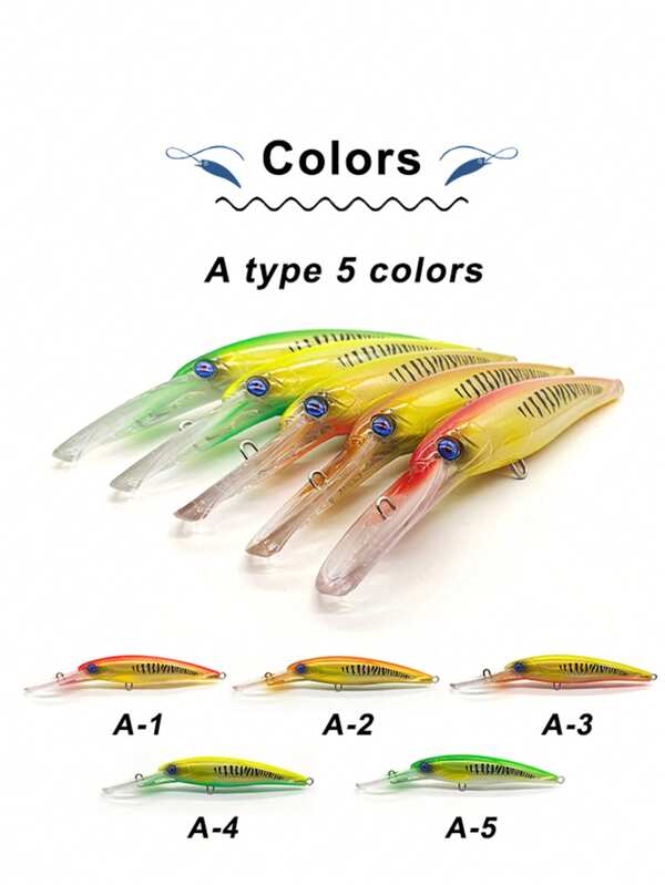 Artificial Fishing Lure, Minnow, 70g/2.47oz, 22.5cm/8.86in