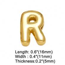 1pc Personalized Smooth A-Z Letter Pendant Bracelet, Women's DIY Customized Name Initial Adjustable Bracelet