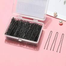 U Shaped Hair Pins, Bobbypin, Hair Braiding Tool, 100pcs Ladies Hair Bun Hairpin, With Storage Box, (2.4Inches), (Black), Hair Rollers, Heatless Curls, Hair Curler, Hair Products And Accessories For Barber Salon Beauty Back To School, Travel Holiday Essentials, Hair Accessories For Women, Hair Curlers, Curly Hair Products, Curler, Rollers For Hairdressing Equipment,Curly Hair,Hair Rollers,Hair Curler,Heatless Curl,Heatless Curls,Hair Curlers,Rollers,Hair Curl,Rollers For Hair,Curly Hair Tools,Hair Rollers,Hair Roller,Curls Diffuser,Hair,Travel,Hair Products,Hair Tools,Hair Stuff,Barber,Barber Accessories,Barbershop,Hairdressing Equipment - Black - View 6