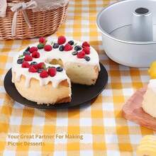 蛋糕模具，甜品模具，餐具，烘焙模具，阳极氧化戚风蛋糕模具，圆形慕斯蛋糕模具，可拆卸底部烘焙模具，适用于蛋糕和甜品。 - 彩色 - 查看 5