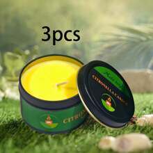 1/2/3/4pcs Citronella Candles Made From Natural Citronella Oil And Soy Wax, 70g Each, 8-Hour Burn Time, Outdoor And Indoor Citronella Scented Candle Gifts. Suitable For Home Decor, Summer Holidays, Aromatherapy, Stress Relief, Meditation, Yoga, Relaxation And Sleep Aids, Reusable Jars For Men And Women