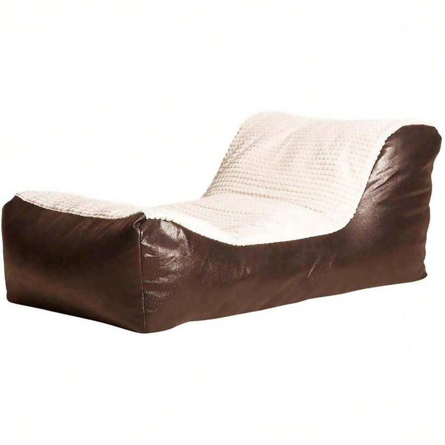 Bonkers Lounger Bean Bag With Beans Filling - Charcoal/ivory - View 1