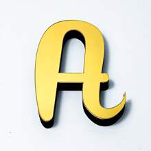 Pegatina de espejo de pared de alfabeto 3D acrílica autoadhesiva y extraíble, decoración casera creativa DIY. Desprendimiento e instalación inmediatos, retira sin dejar marcas. Variedad de formas alfanuméricas, logotipo personalizable. Resistente al agua y a la humedad, con gran resistencia climática, adecuado para todo tipo de estilos arquitectónicos.