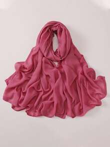 1 Stück Damen Einfarbig Großer Größe Sport Kopftuch, weiches Kopftuch mit breitem Rand, vielseitiger Sonnenschutz Kopftuch Hijab, geeignet für tägliches muslimisches Außentragetuch - Verschiedenfarbig - Übersicht 27