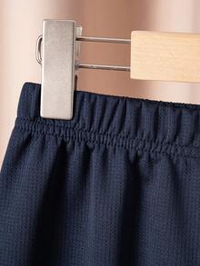 2pcs/Set Teenager Boys Casual Sports Gradient Print T-Shirt And Solid Shorts Set, Football Jersey Suit Suitable For Academy, Daily Sports, Warm-Up Training