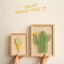 DIY String Art Kit mit Zubehör und Rahmen für Kinder Studenten Erwachsene Anfänger Haus Wanddekorationen einzigartiges Geschenk