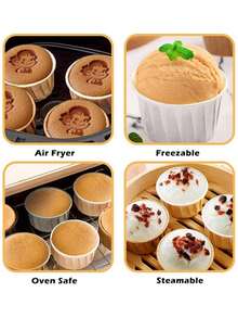 50/100pcs Mini Cupcake Liners, Baking And Grease-Resistant, Durable Baking Cups, Cake Baking Paper Cups, Rimmed Cake Baking Paper Cups, Heat-Resistant Oiled Paper Dessert Steaming And Baking Muffin Cups - Multicolor - View 9