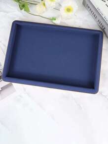 1pc High Quality Jewelry Display Tray, Necklace Pendant, Ring, Earring, Bracelet Organizer Holder, Gold Metal Faux Leather Velvet Jewelry Tray Summer Necessity For Women Storage Organizer Gift Travel Back To School
