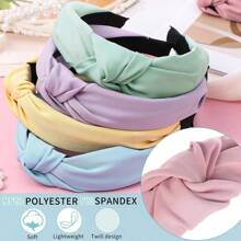 Obeoby 8Pcs Headbands For Women, Fashion Knotted Headband Coffee Series Wide Hairband Girls Hair Accessories
