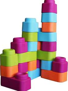 Softy Blocks 10 Bloques Suaves para Bebés - Multicolor - Ver 1