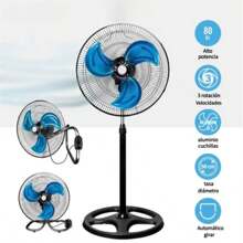 Ventilador de pedestal 18" 3 en 1: frescura, potencia y ahorro de espacio.Ventilador industrial de pared de sobremesa vertical para vientos fuertes,Ventilador de suelo,abanicar.