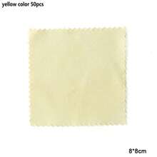 QIAO 10-200pcs 8*8cm Silver Jewelry Polishing Cloth, Soft Cleaning Wipes To Remove Stains On Jewelry, Coins, Watches - Multicolor - View 10