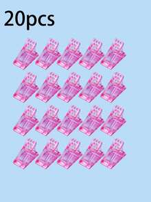 10/5/3/1pc Fixing Clip Set, Nail Extension Gel Mold, For Rapid Forming Gel, Crystal Extension Gel False Nail Mold Fixing Clip, DIY Nail Art Tools