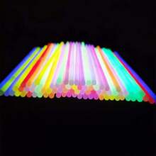 50pcs/100pcs Glow Sticks, Bracelets, Necklaces, Luminous Party Favors For Easter, Christmas, Halloween, Football Matches, Concerts