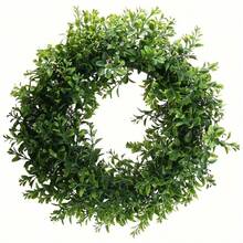 1 PC Front Door Wreath - màu xanh lá - Xem 1