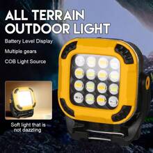 1 Pc COB Worklight Spotlight Camping Tent Light With Hook And Magnet, Repair Lamp Emergency Lighting