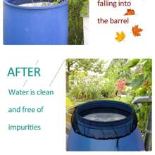 1 buc/2 buc plasă de protecție pentru butoi de ploaie neagră pentru grădină în aer liber, capac de protecție pentru rezervor de apă, potrivit pentru ecran de filtrare a butoiului de ploaie în aer liber, găleată de apă, plasă de insecte