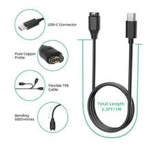 Charger Cable For Garmin Forerunner, Fenix, Vivoactive - Black - View 3